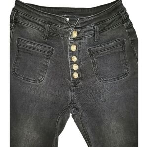 Pilcro and the Letterpress by Anthropologie High Rise Slim Black Denim- 26